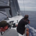 The Grundoom Log #4: Food, Talk, and a Reaching Breeze Grundoom three-sail reaching Monday afternoon in the new SW breeze.CM