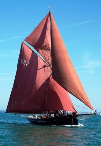 Jolie Brise (shown sailing today) and her skipper Bobby Somerset saved 10 sailors from a burning schooner. (Phil Russell/PPL)