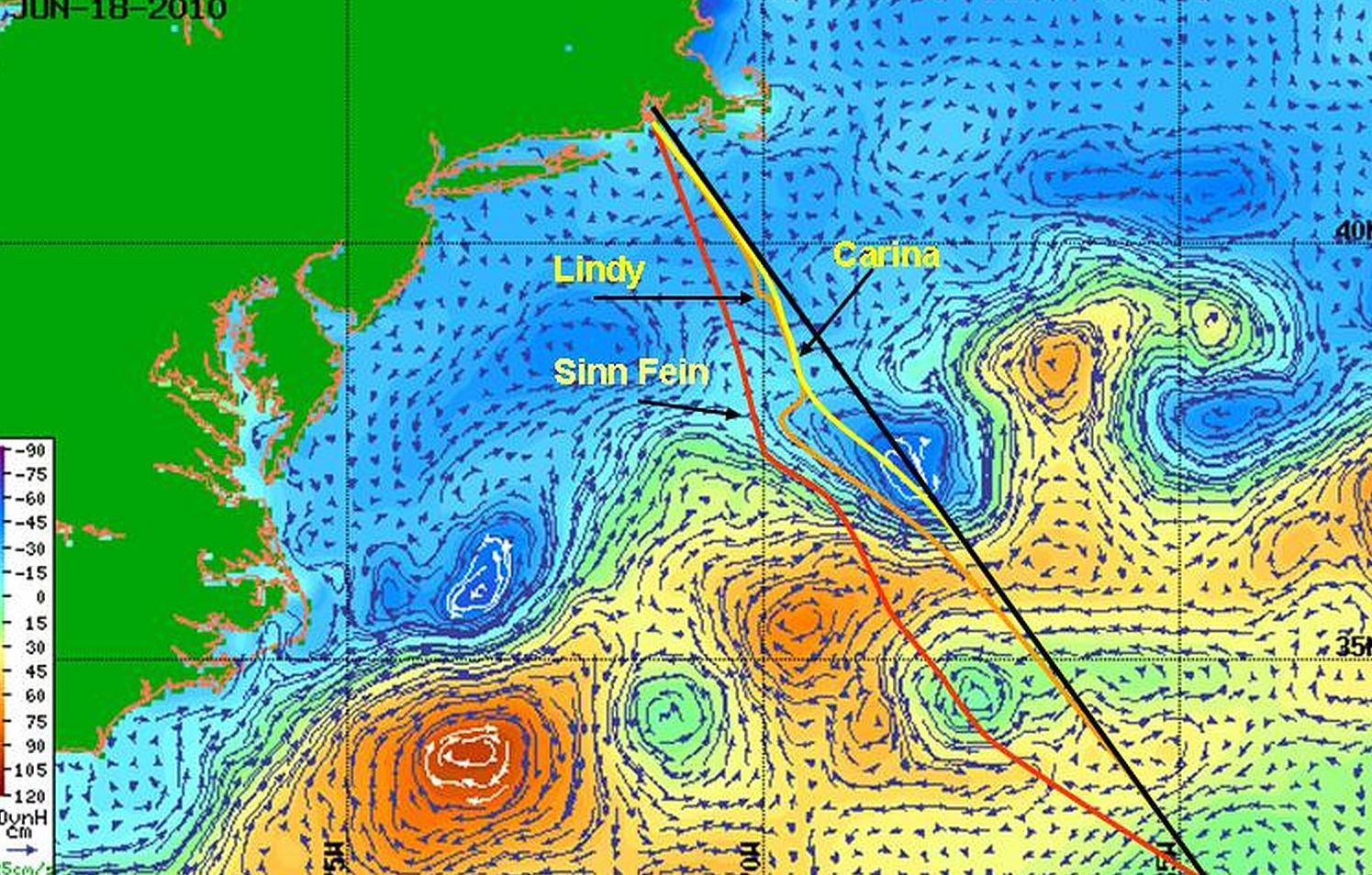 Altimetry Model Showing Currents.Sea Surface Heights.2112 Race - Copy ...