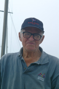 Navigator-skipper Jim Mertz comes aboard before his 30th Bermuda Race, in 2004. (Barry Pickthall.PPL)