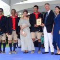 An International Race Gains its First Chinese Entry The visiting Chinese crew and their media team received a special recognition at the prize ceremony. Talbot Wilson/PPL