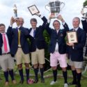 Q&A with St. David’s Winner Warrior Won’s Captain and Navigator Warrior Won's crew celebrates at the prize ceremony/ Chris Sheehan holds the St. David's trophy aloft, and H.L. DeVore waves a plaque. (Barry Pickthall/PPL)
