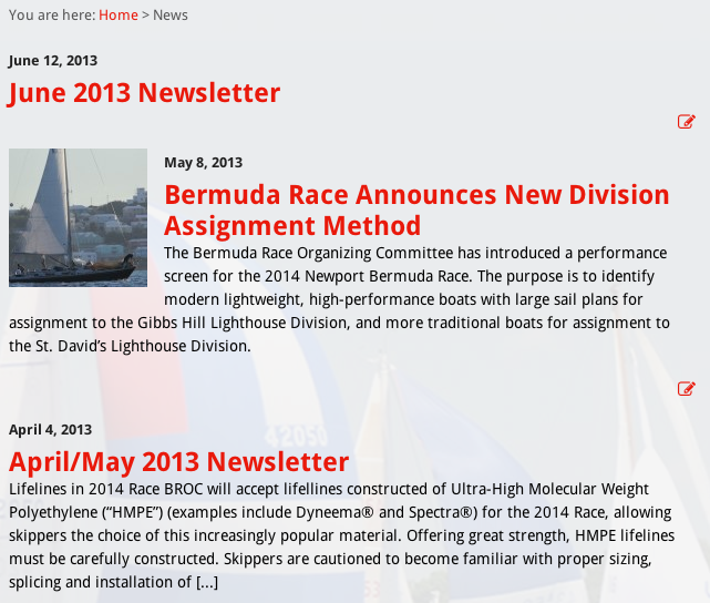 News Newport Bermuda Race