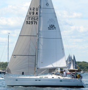 Attitude won the 34-boat Cruiser Division's Carleton Mitchell Finisterre Trophy. (Talbot Wilson/PPL)