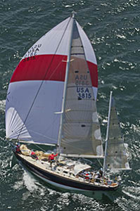 Actaea reaching fast in the 2012 Bermuda Race, where she finished third in Class 1. (Daniel Foster/PPL)