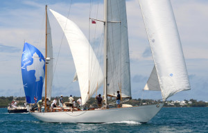 The 1938 Olin Stephens classic yawl Black Watch was one of the entries in the 2014 Royal Bermuda Yacht Club Anniversary Regatta, the final stage of the Onion Patch and Navigators Series. (Talbot Wilson)