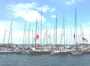 The Royal Bermuda YC marina fills up/ (John Rousmaniere)