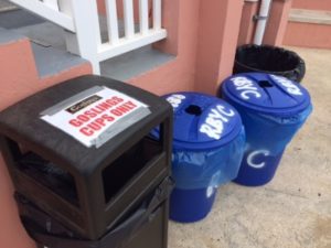 Recycling at Royal Bermuda Yacht Club