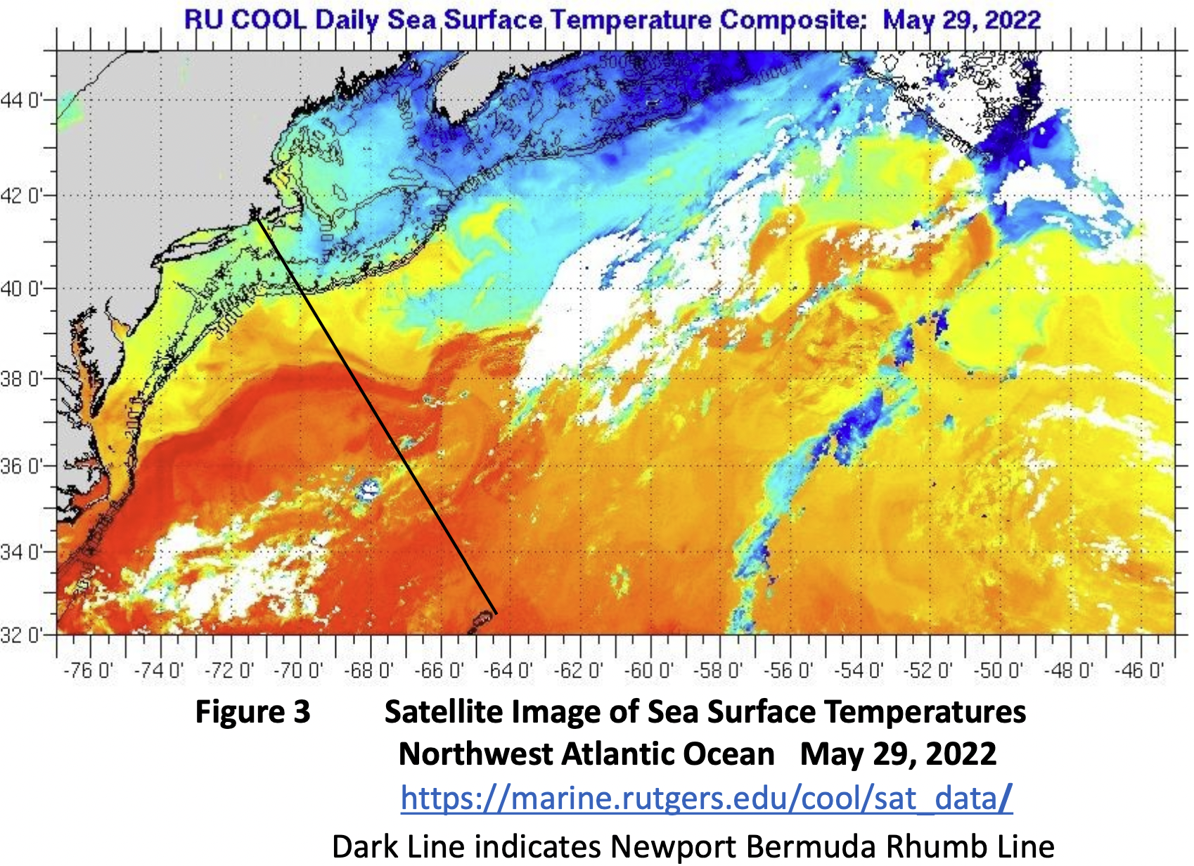 Gulf Stream Sea Surface Temps 5-29-2022