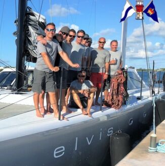 Elvis crew at Royal Bermuda YC Elvis crew at Royal Bermuda Yacht Club