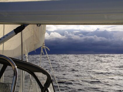 Gulf Stream squall ahead during Newport Bermuda Race by John Rousmaniere {{brizy_dc_image_alt entityId=