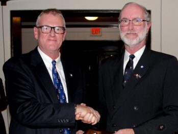 Rob and Jonathan Nye receive Richard S. Nye Bermuda Roll of Honour citation